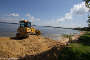 Construction along the Chesapeake shoreline. Photo by Carolyn Millard Construction along Chesapeake Shoreline_Carolyn Millard